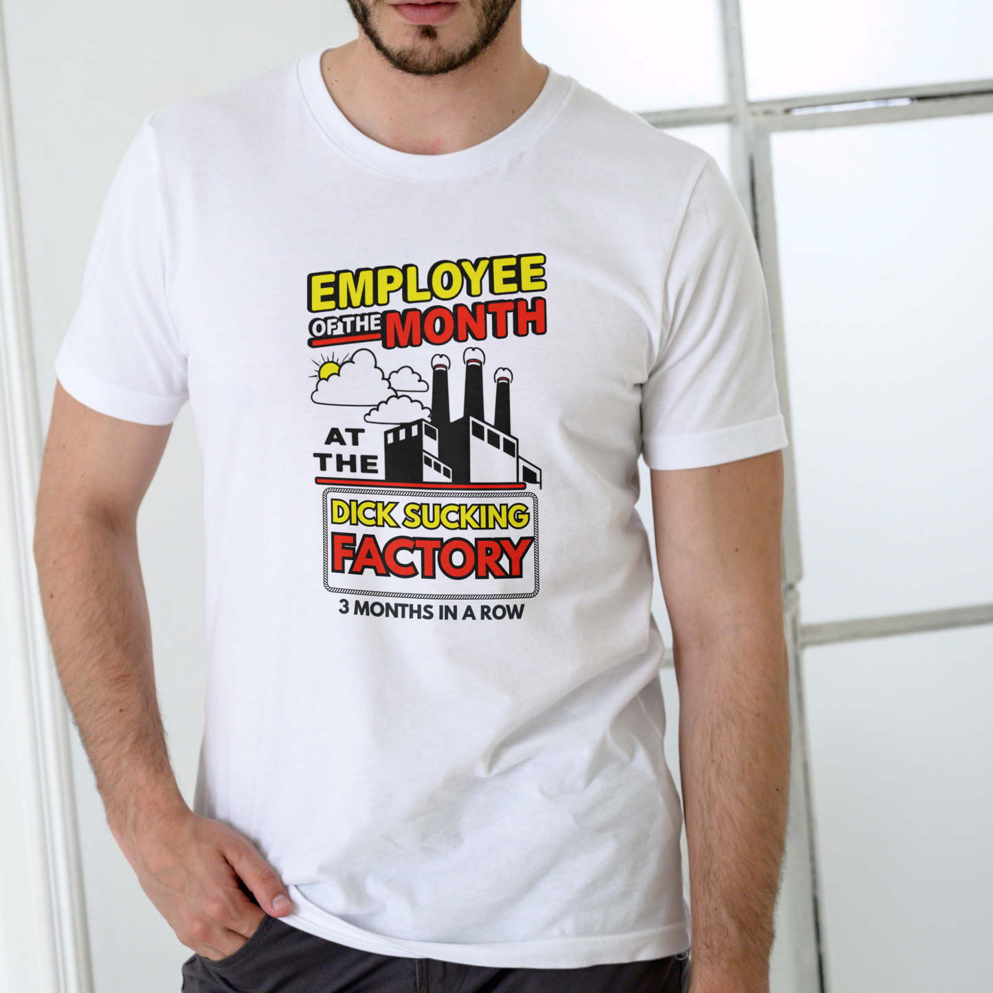 EMPLOYEE OF THE MONTH – Funny Unisex Cotton T-Shirt