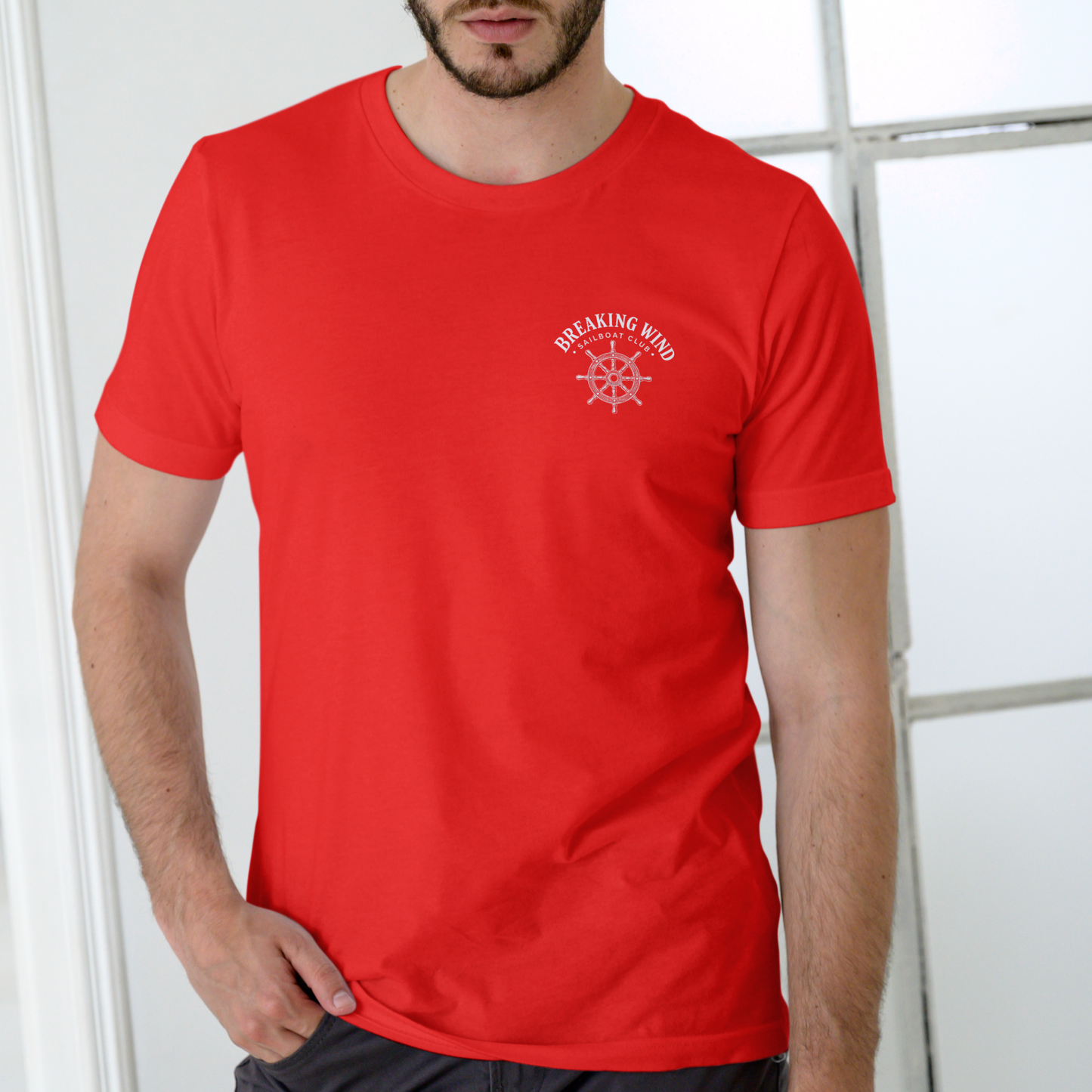 Breaking Wind Sailboat Club Funny T-Shirt