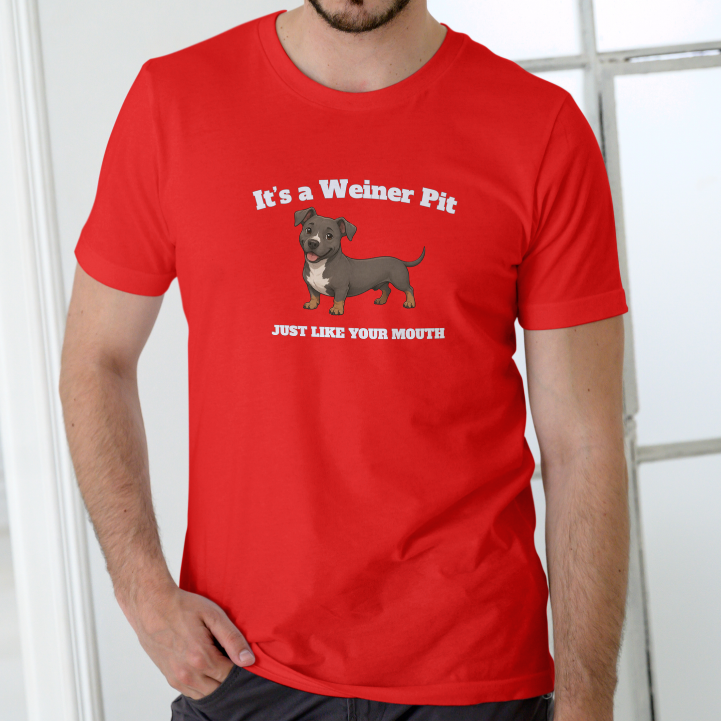 It"s A Weiner Pit T Shirt, Unisex Cotton