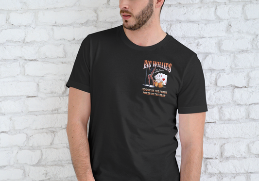 BIG WILLIE'S SALOON, T-SHIRT, UNISEX, COTTON