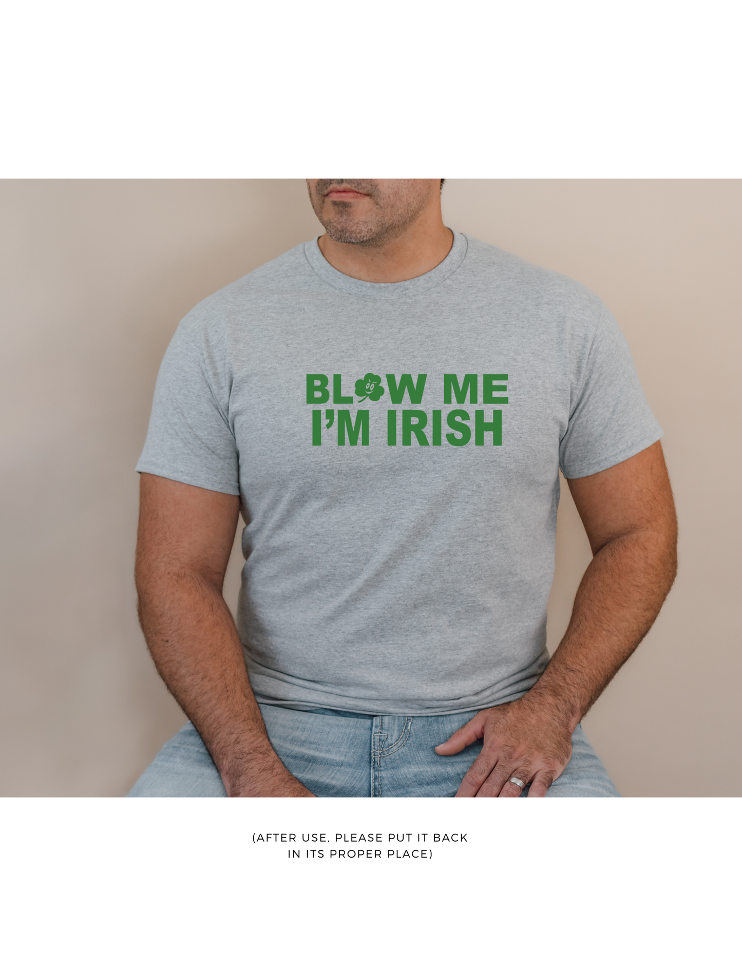 Short sleeve shirt, BLOW ME IM IRISH