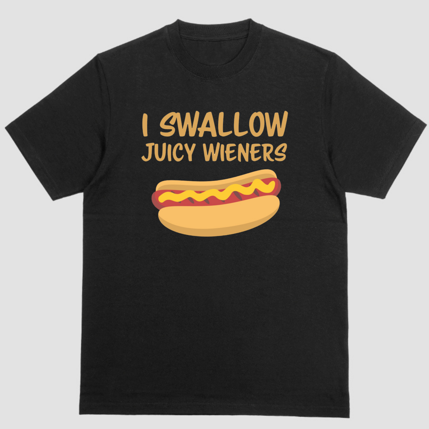 Short sleeve shirt, I SWALLOW JUCY WIENERS
