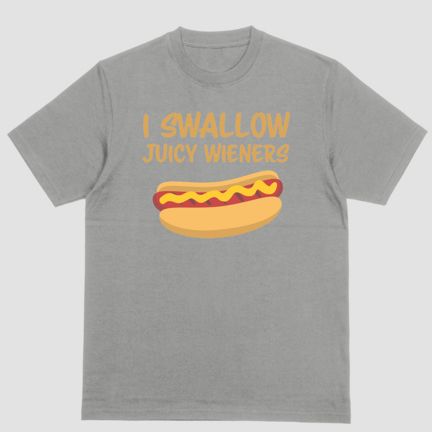 Short sleeve shirt, I SWALLOW JUCY WIENERS