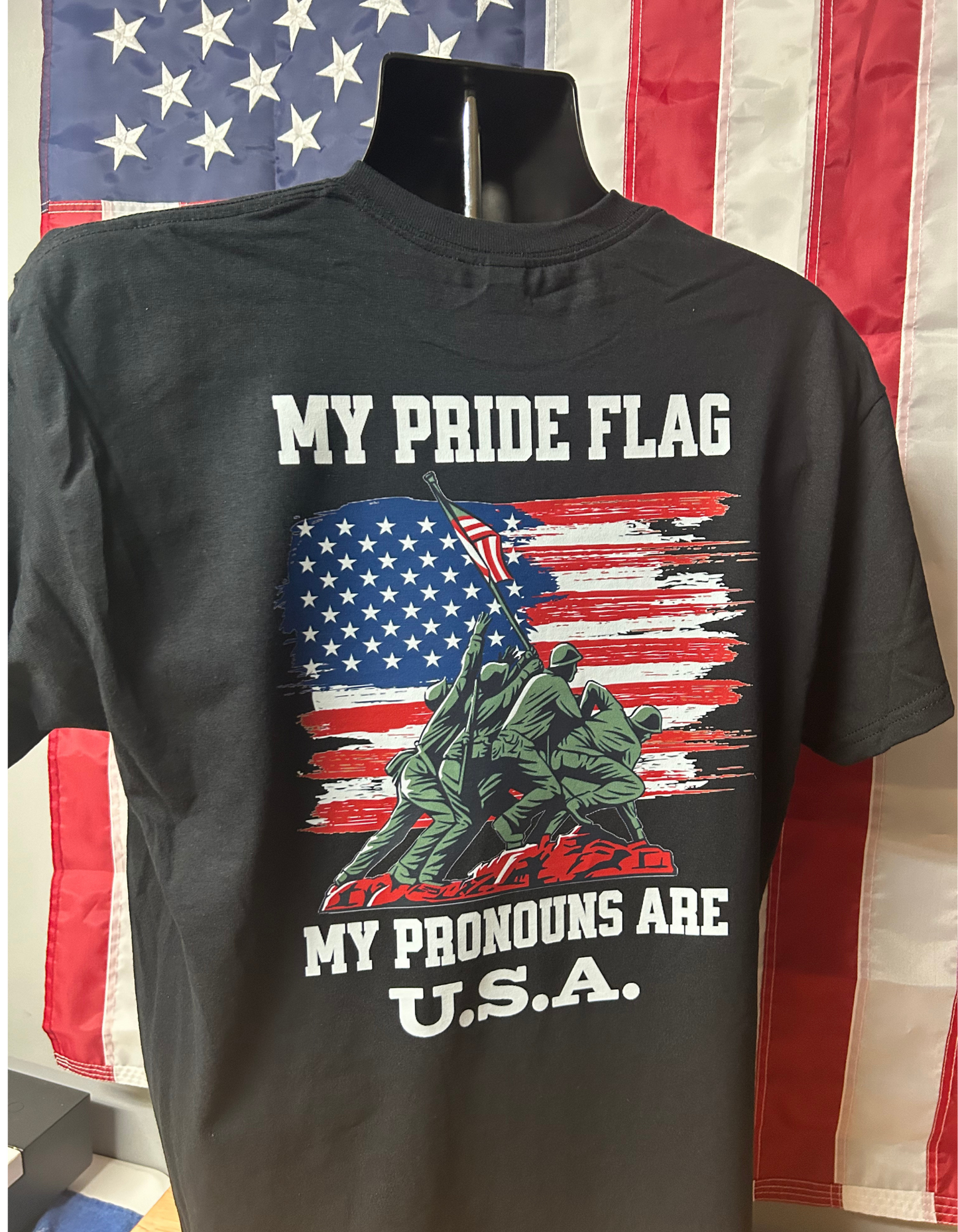 MY PRIDE FLAG MY PRONOUNS ARE USA T Shirt