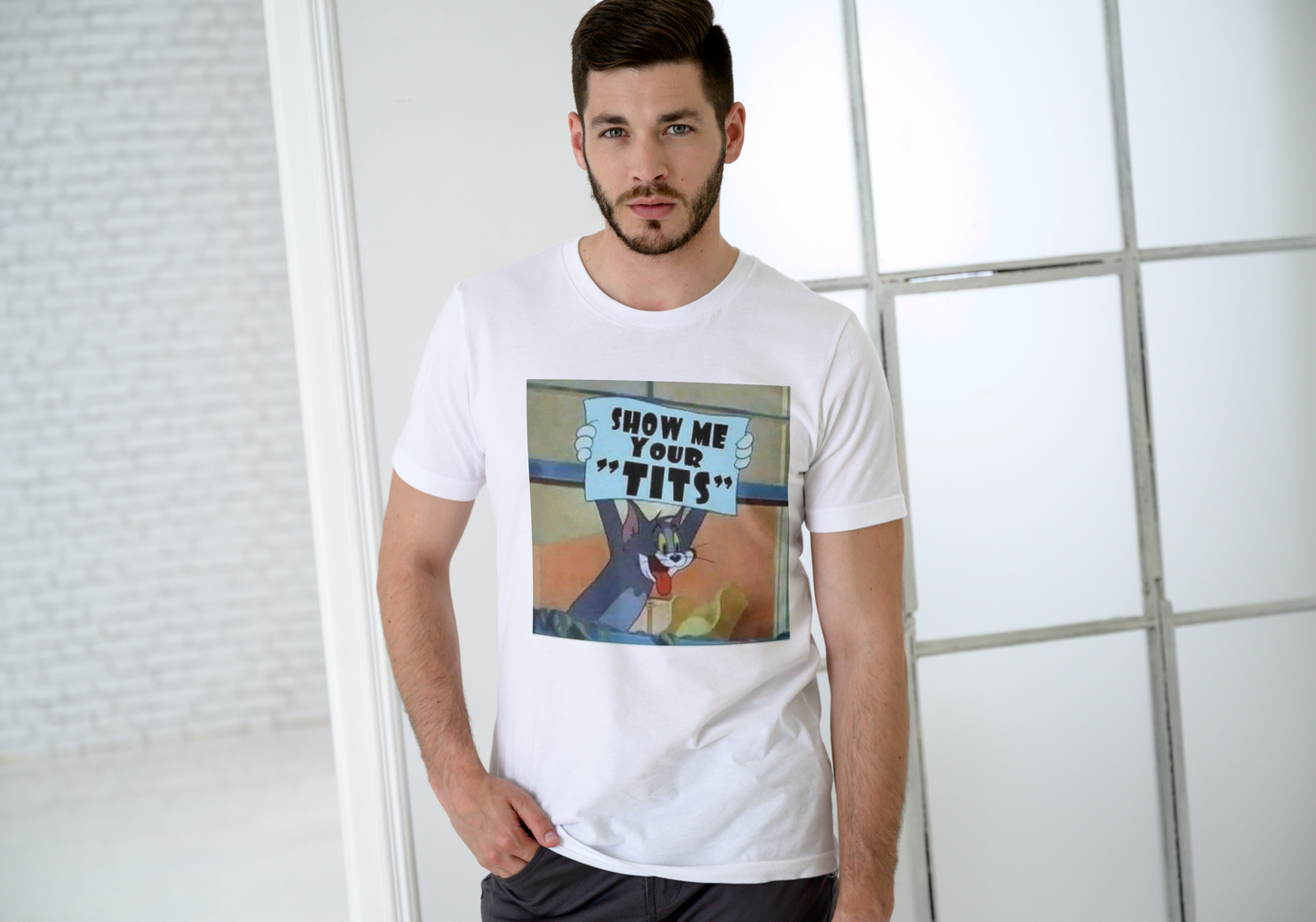 Short sleeve T shirt  SHOW ME YOUR TITS