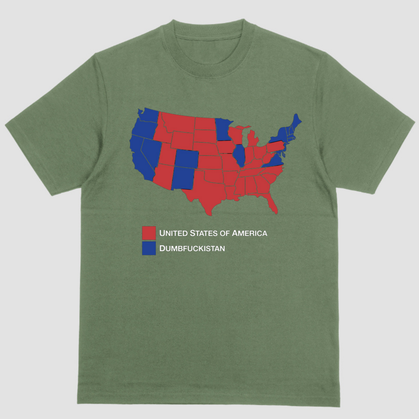 Short sleeve shirt, UNITED STATES OF AMERICA, DUMBFUCKISTAN