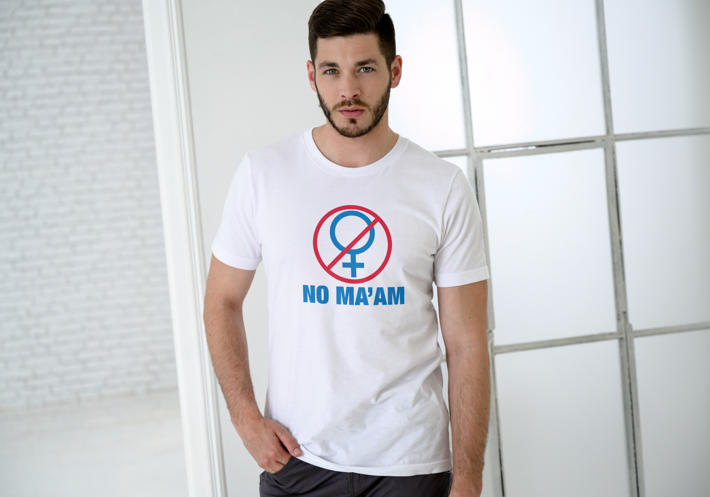 NO MA'AM, 90'S SITCOM T Shirt, Unisex, Cotton