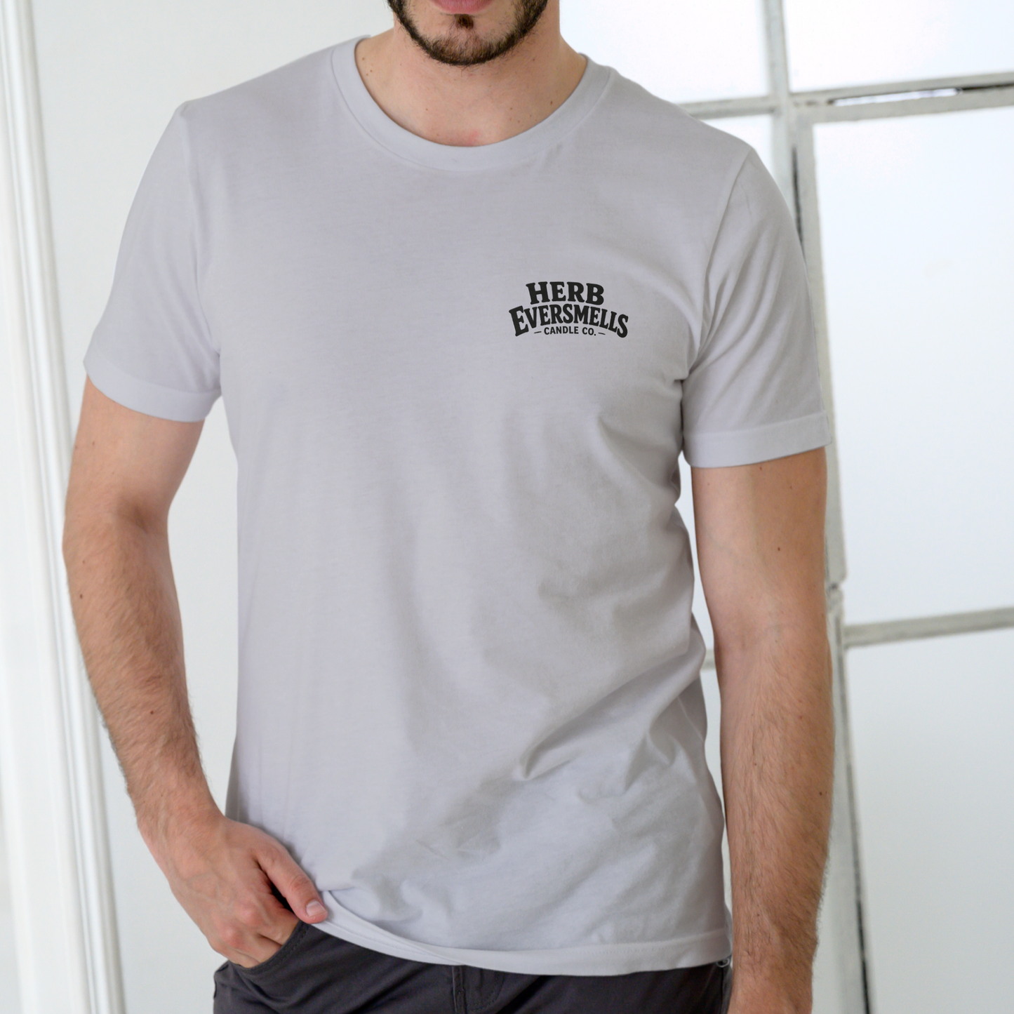 Herb Eversmells Candle Co. T Shirt, Unisex Cotton