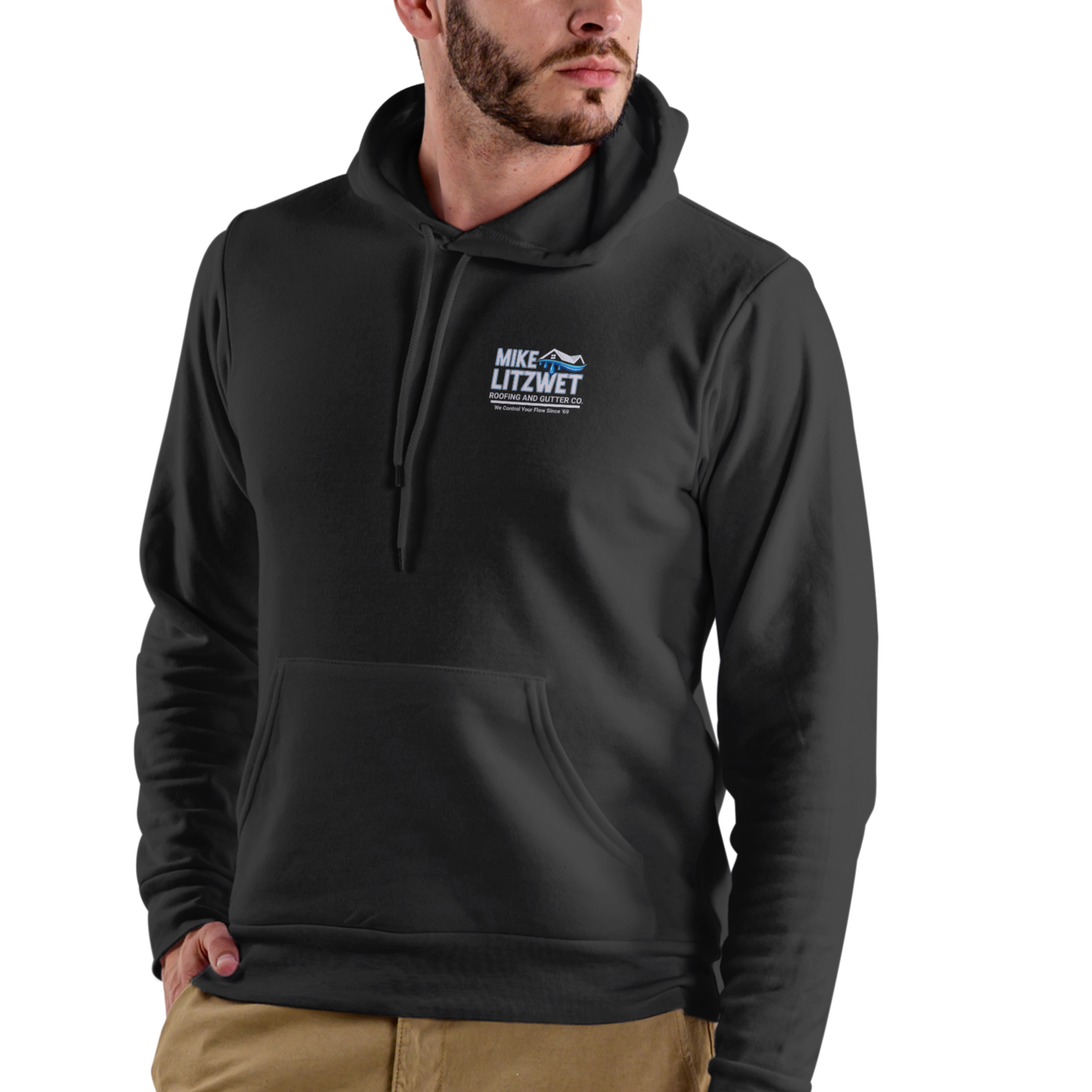 MIKE LITZWET ROOFING AND GUTTERS Funny name HOODIE, Unisex