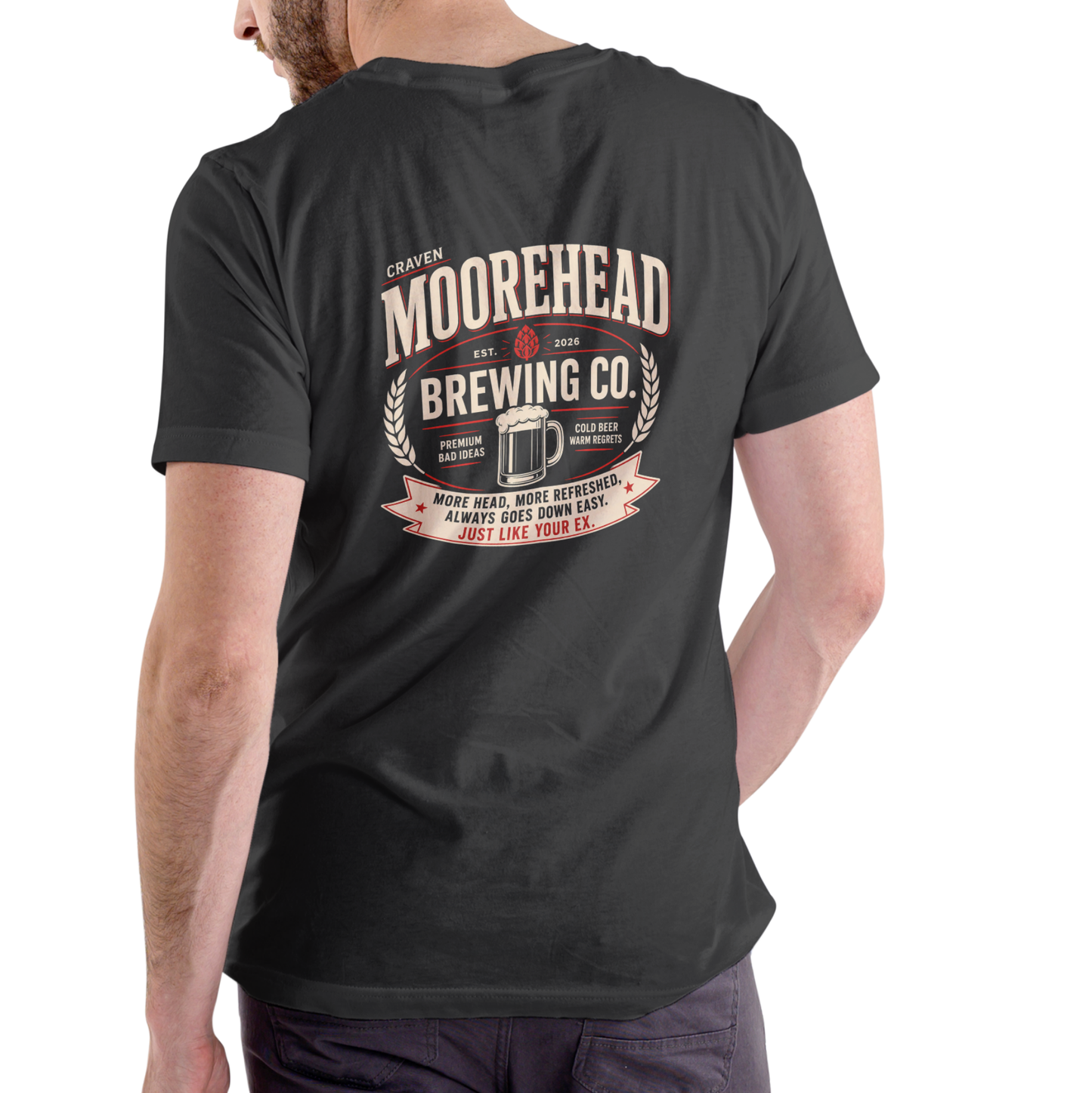CRAVEN MOOREHEAD BREWING COMPANY Funny Name T-Shirt