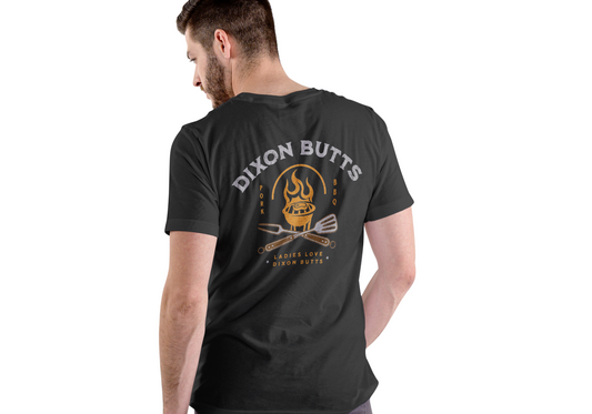 Dixon Butts Pork Butt BBQ, T-SHIRT, UNISEX, COTTON