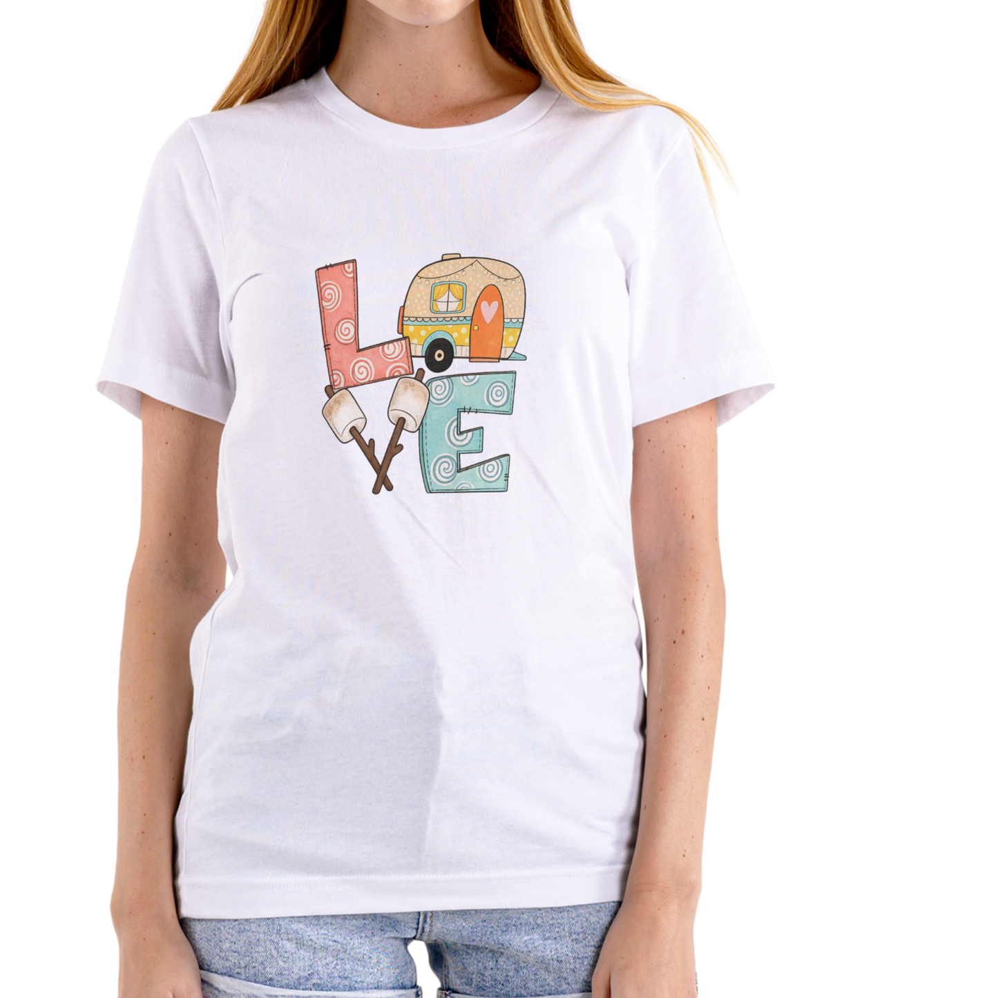 LOVE Camping unisex cotton T-shirt