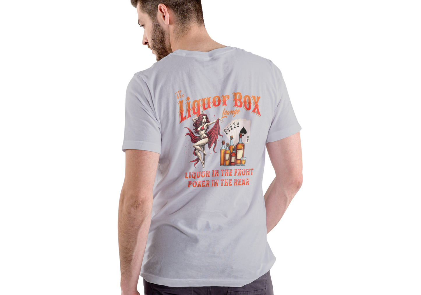 The Liquor Box Lounge, T-SHIRT, UNISEX, COTTON