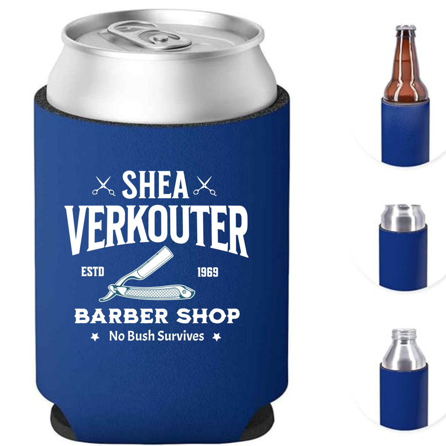 SHEA VERKOUTER BARBER SHOP Can Cooler Koozie