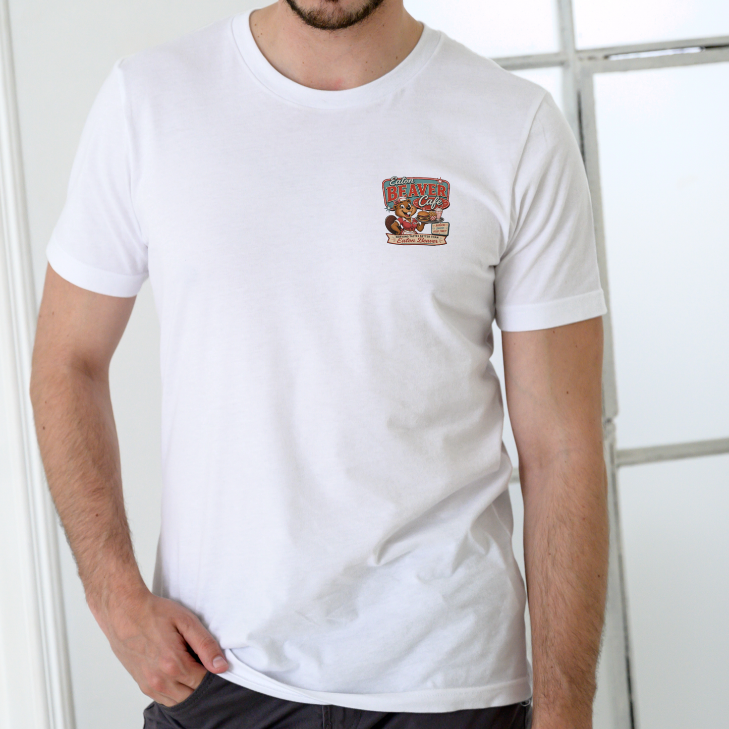 EATON BEAVER CAFE funny T-shirt