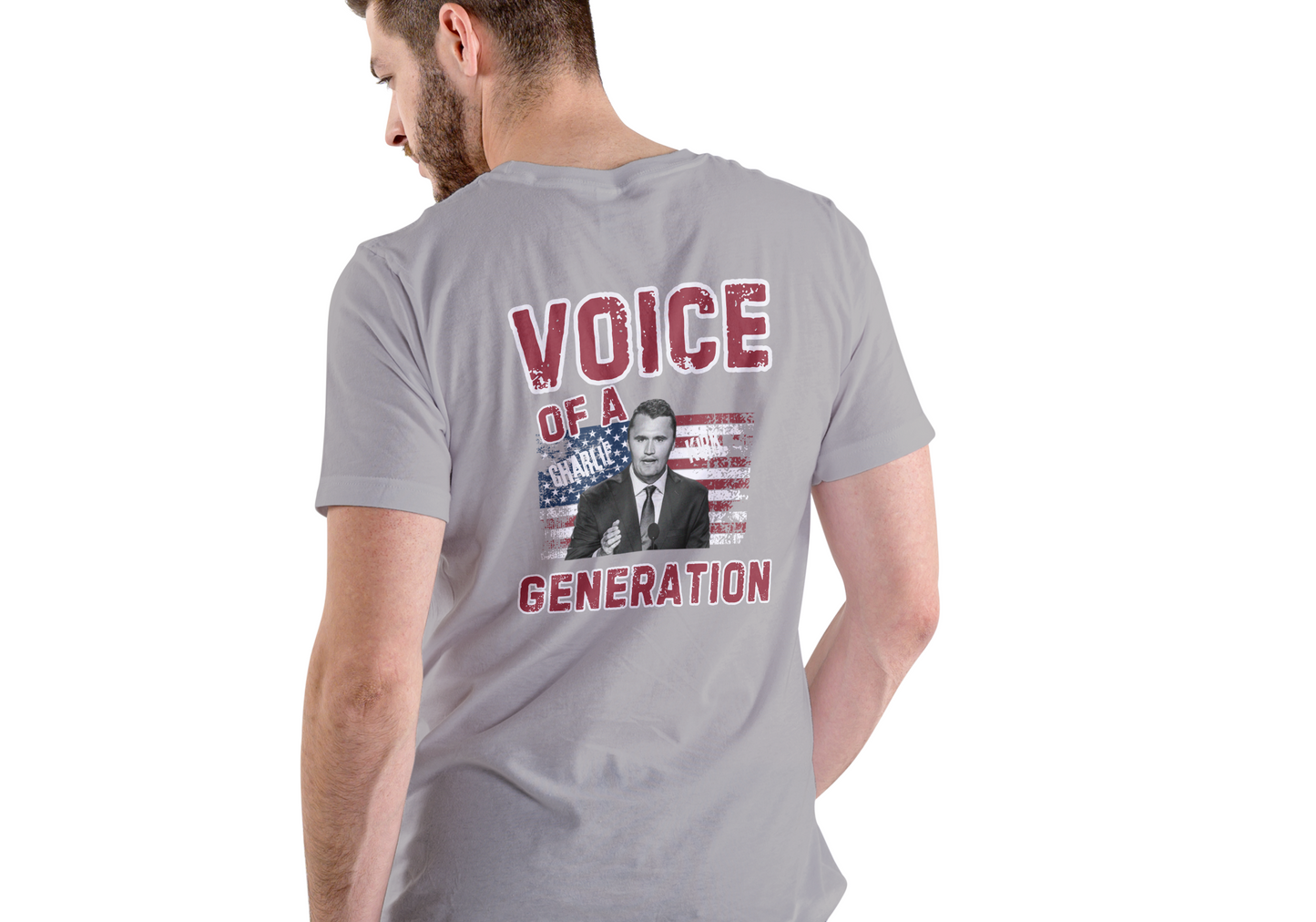 Charlie Kirk, Voice of a Generation, T-SHIRT, UNISEX, COTTON