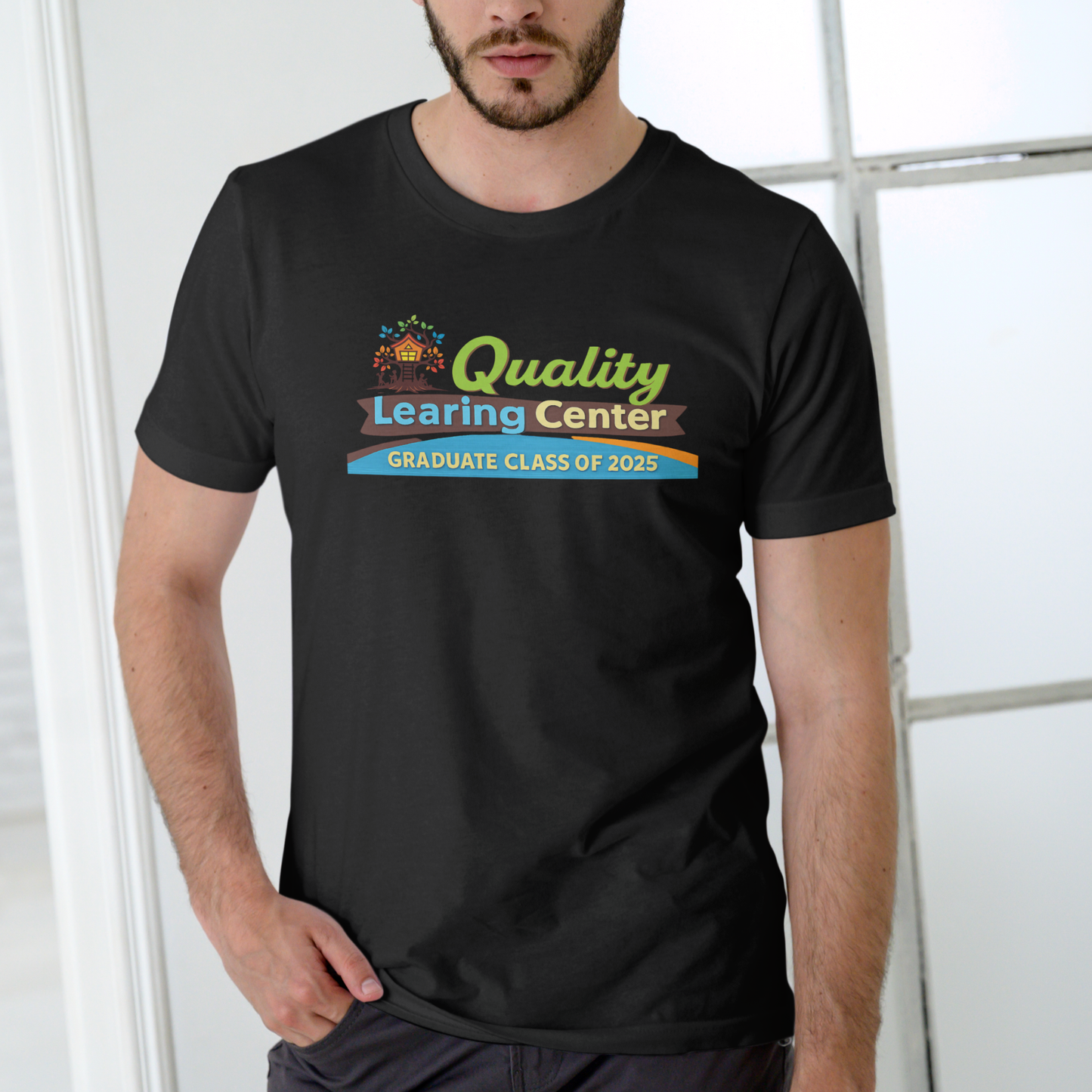 QUALITY LEARING CENTER  T Shirt, Unisex Cotton