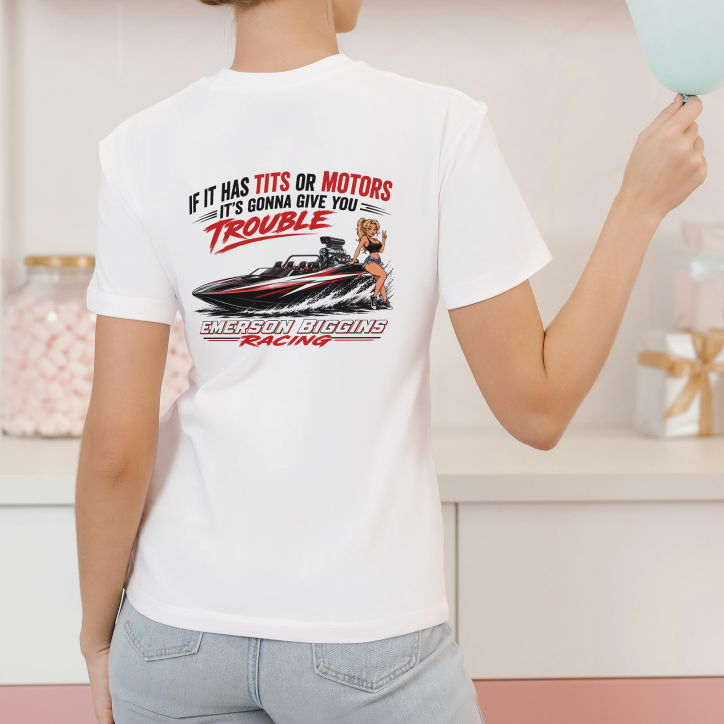 EMERSON BIGGINS RACING Boating T-Shirt – Unisex Cotton Graphic Tee