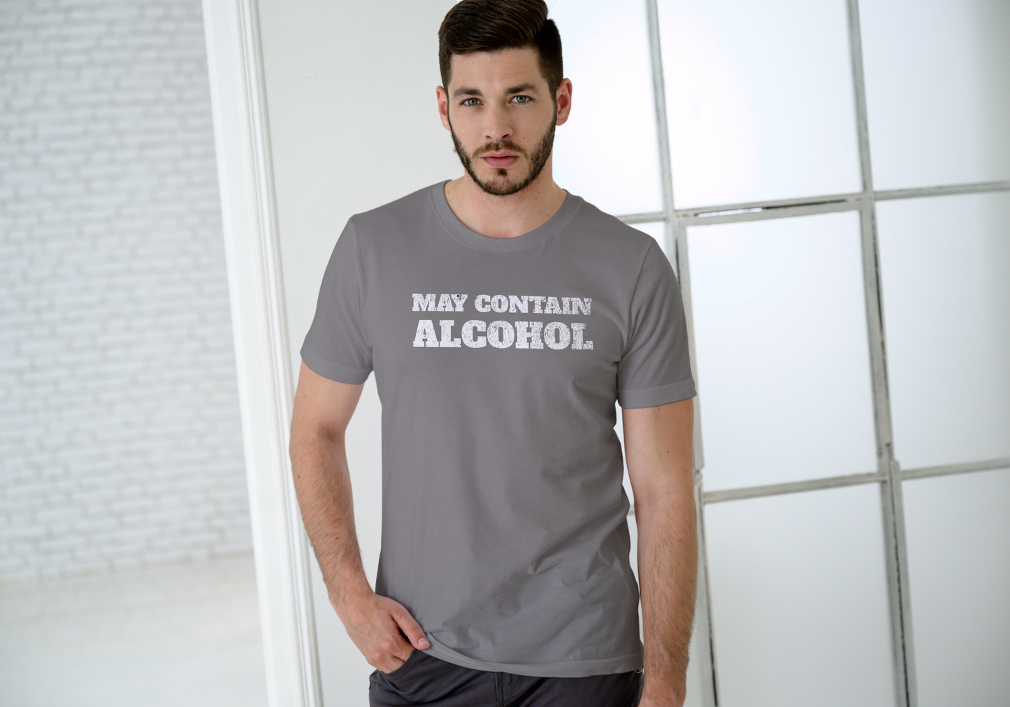 May Contain Alcohol, T-SHIRT, UNISEX, COTTON