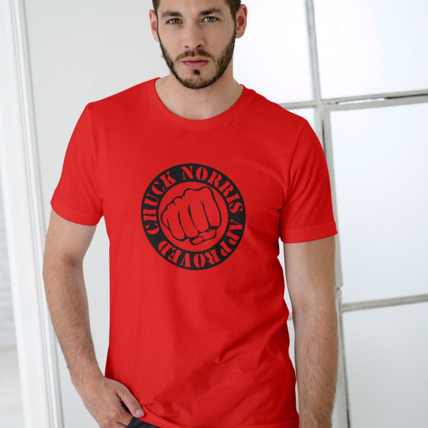 CHUCK NORRIS APPROVED – Funny T-Shirt (Unisex Cotton)