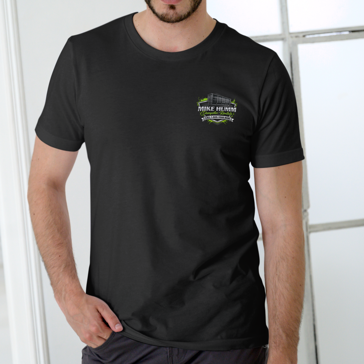MIKE HUMM DUMPSTER RENTALS, Funny name T Shirt, Unisex Cotton