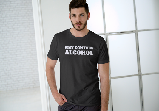 May Contain Alcohol, T-SHIRT, UNISEX, COTTON