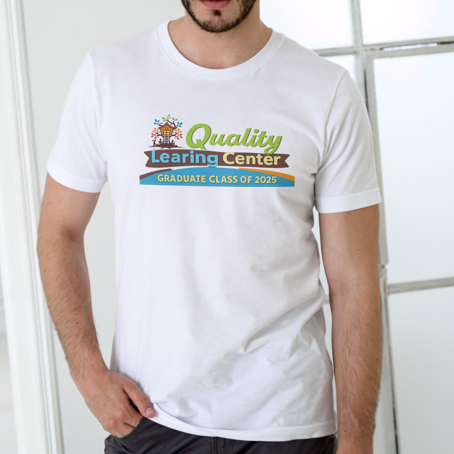 QUALITY LEARING CENTER  T Shirt, Unisex Cotton