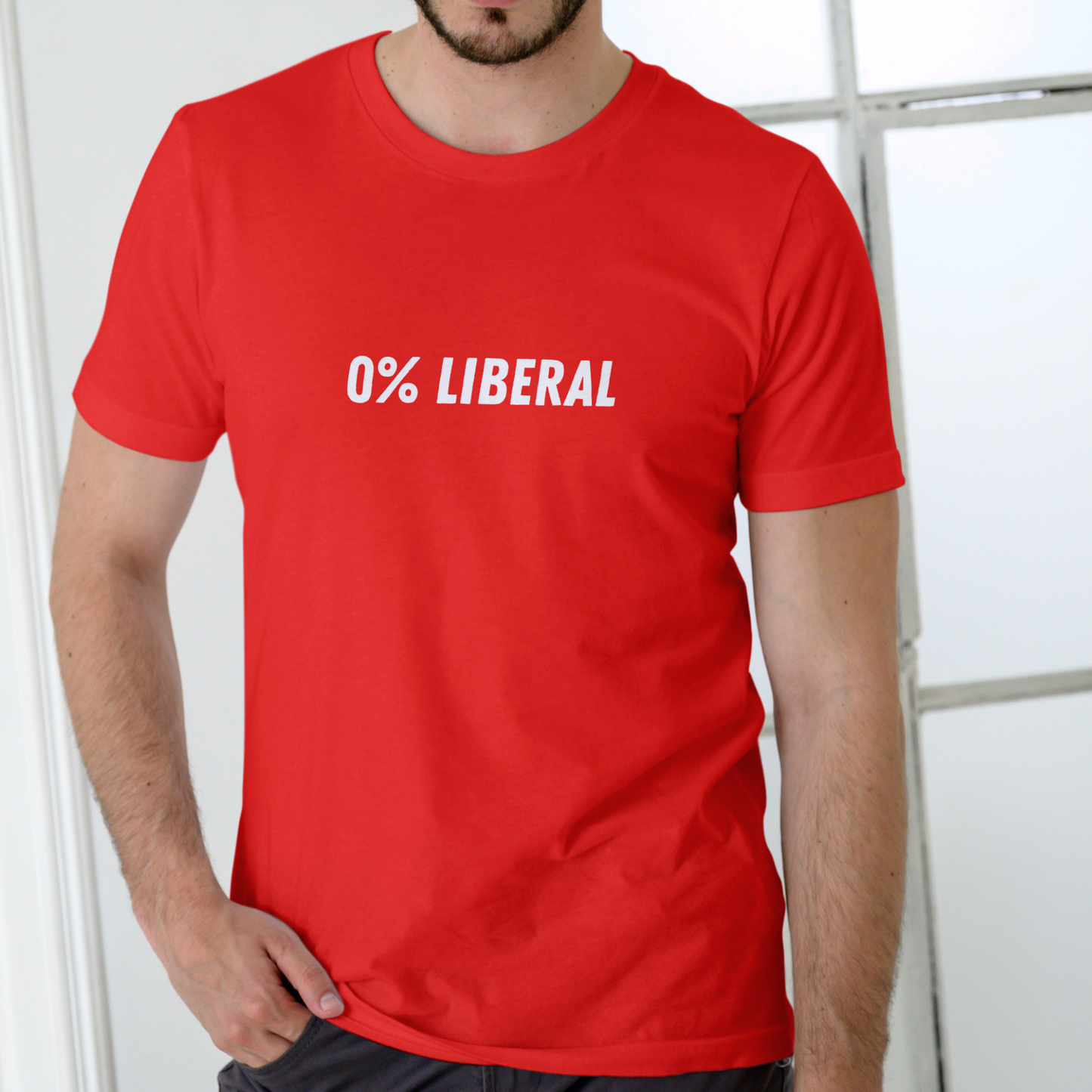 0% Liberal T Shirt, Unisex Cotton