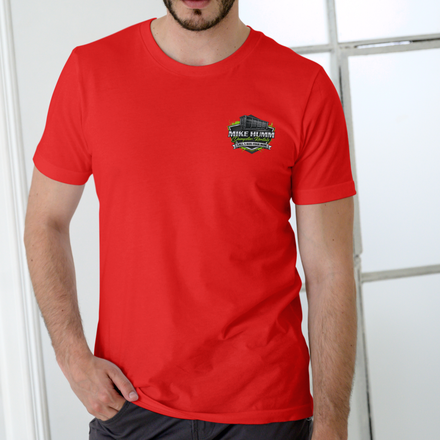 MIKE HUMM DUMPSTER RENTALS, Funny name T Shirt, Unisex Cotton