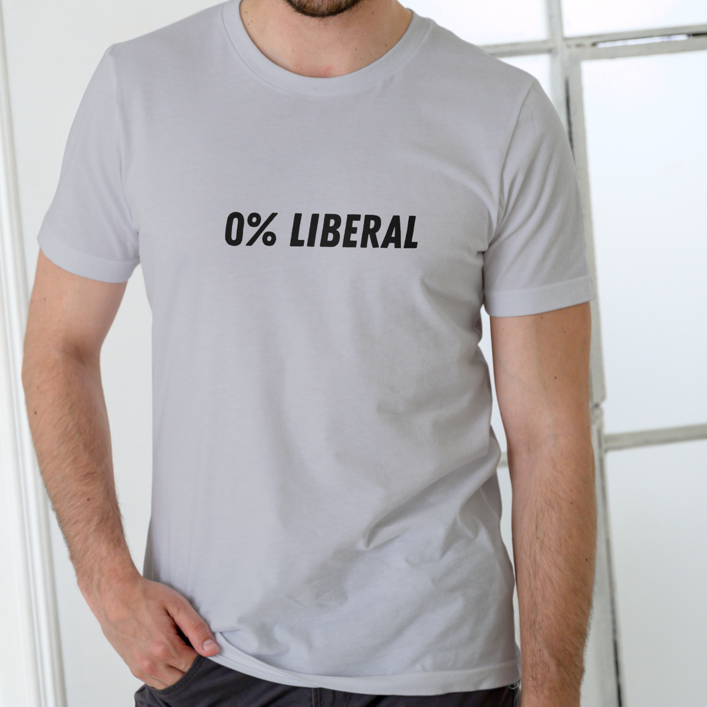 0% Liberal T Shirt, Unisex Cotton