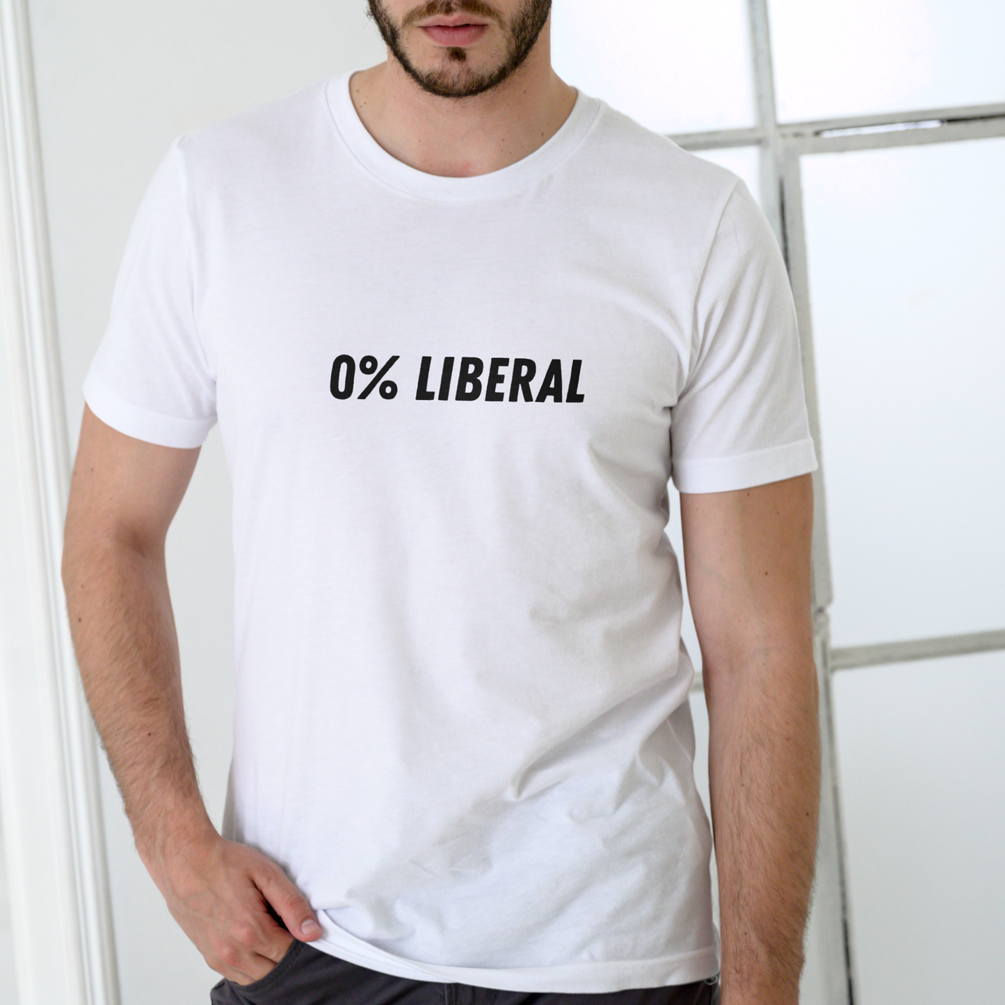 0% Liberal T Shirt, Unisex Cotton