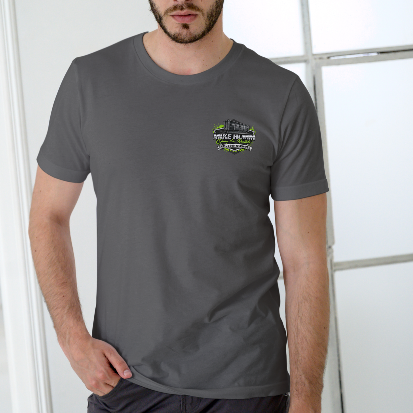 MIKE HUMM DUMPSTER RENTALS, Funny name T Shirt, Unisex Cotton