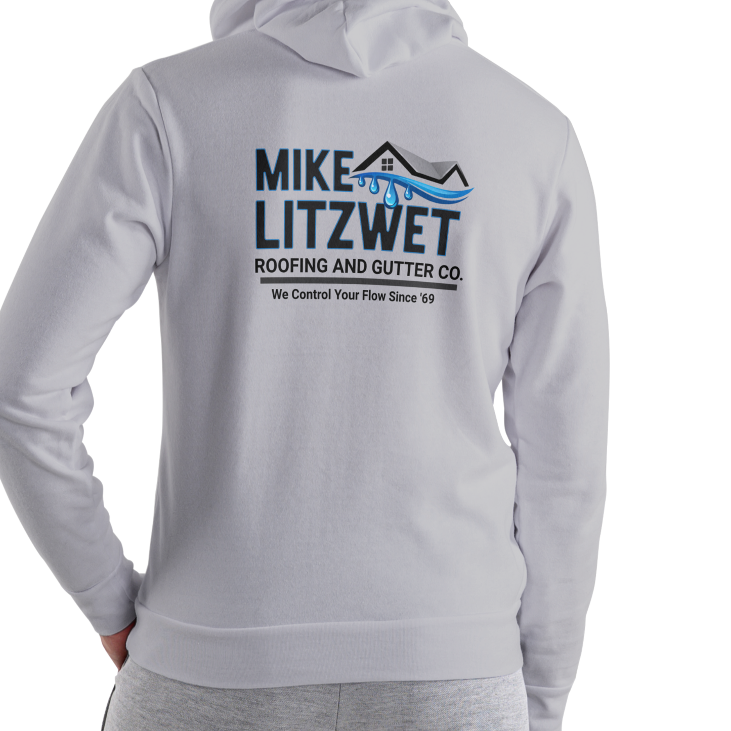 MIKE LITZWET ROOFING AND GUTTERS Funny name HOODIE, Unisex