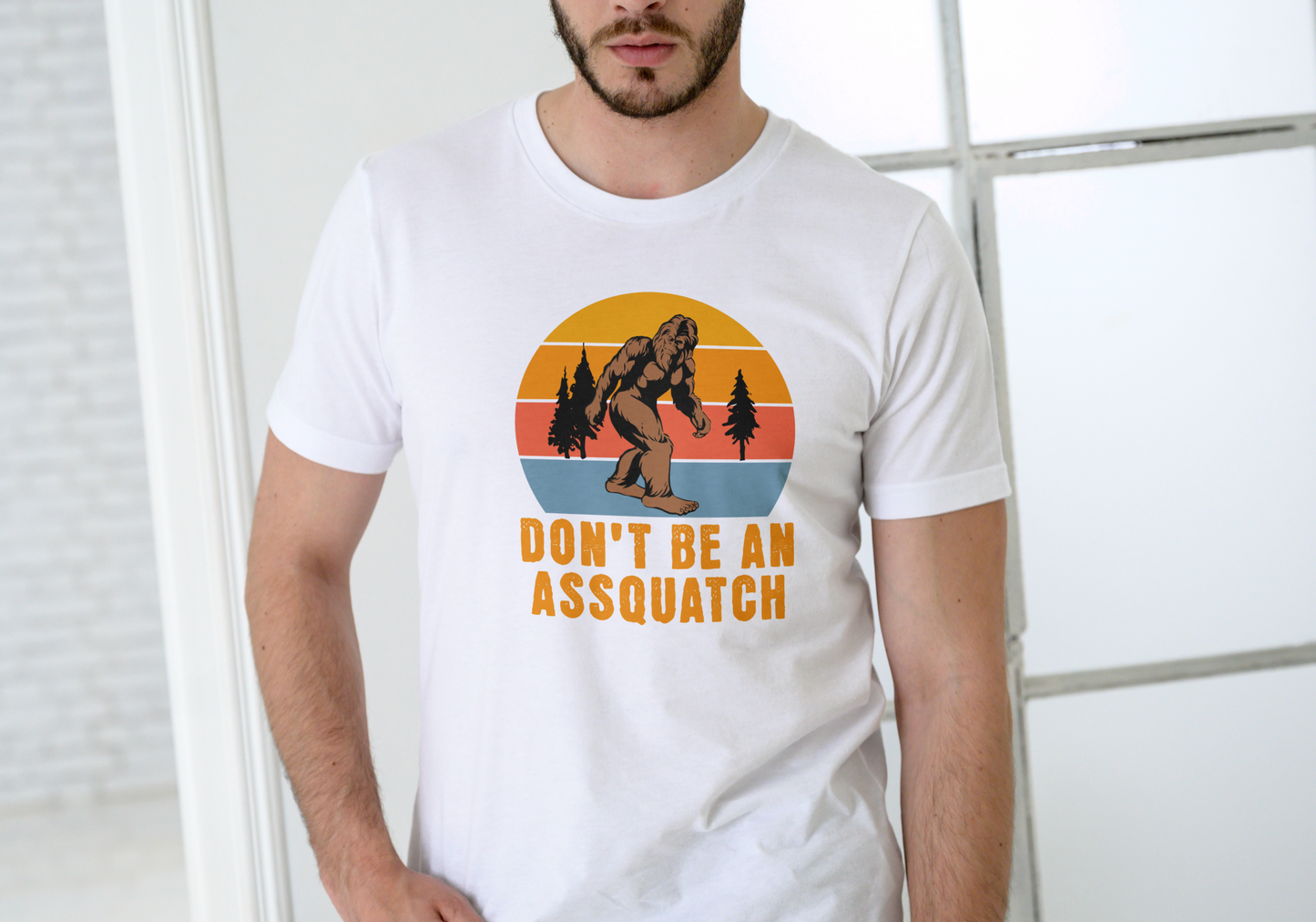 Don't be an assquatch, T-SHIRT, UNISEX, COTTON