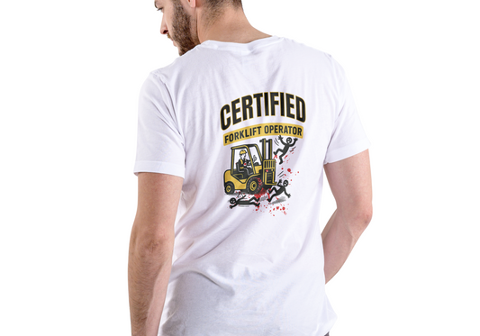 Certified Forklift Operator, T-SHIRT, UNISEX, COTTON